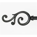 Achim Importing Achim Rdmdly4886 - Buono Rod And Finial Set - Medley - Black - 48-86 Inches RDMDLY4886